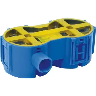 ABB Haf 50 mm inbouwdoos dubbel met 16/19/20 mm tuiten (H 251)