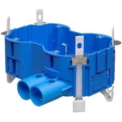 ABB Haf 50 mm hollewand inbouwdoos dubbel 16/19/20 mm (HW252-F)