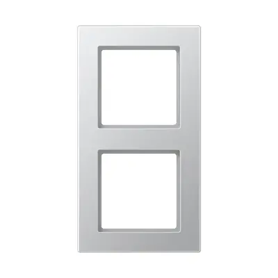 JUNG afdekraam 2-voudig A Creation aluminium (AC 582 AL)