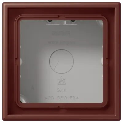 JUNG opbouwbak 1-voudig Les Couleurs sienne brulee 31 235 (LC 581 A 235)