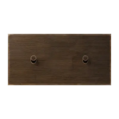 JUNG schakelwip kegel voor 2 x enkele schakelaar horizontaal LS1912 messing antiek (ME 12-200 AT K 26)