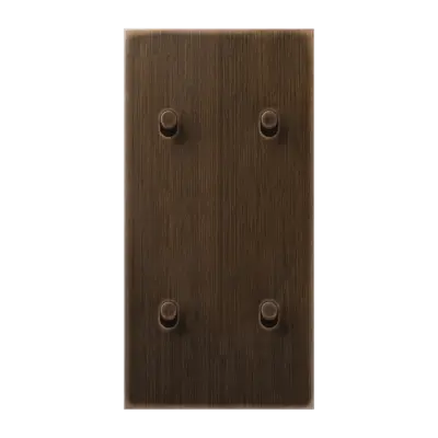 JUNG schakelwip cilinder voor 2 x dubbele schakelaar verticaal LS1912 messing antiek (ME 12-25 AT R 26)