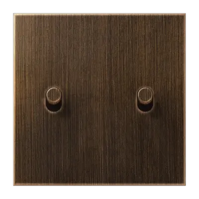 JUNG 2-voudig cilinder LS1912 messing antiek (ME 12-5 AT R 26)