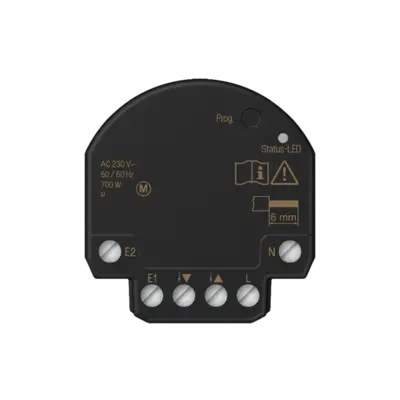 JUNG HOME jaloezieactor 1-voudig mini met 2 binaire ingangen (BT J1 B2 U)