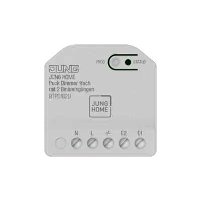 JUNG HOME Puck dimmer 1-voudig met 2 binaire ingangen (BT P D1 B2 U)