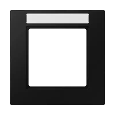 JUNG afdekraam 1-voudig met tekstvenster A550 grafietzwart mat (A 5581 BF NA SWM)