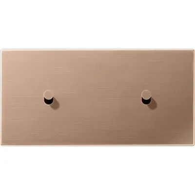 JUNG schakelwip kegel voor 2 x enkele schakelaar horizontaal LS1912 geborsteld brons (BRG 12-200 K 42)