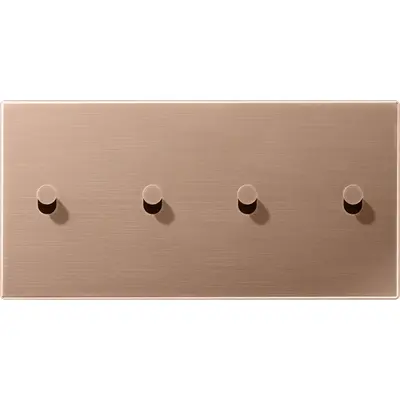 JUNG schakelwip kegel voor 2 x dubbele schakelaar horizontaal LS1912 geborsteld brons (BRG 12-250 K 42)