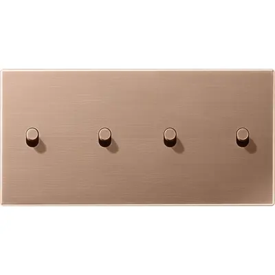 JUNG schakelwip cilinder voor 2 x dubbele schakelaar horizontaal LS1912 geborsteld brons (BRG 12-250 R 42)