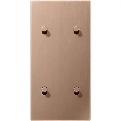 JUNG schakelwip cilinder voor 2 x dubbele schakelaar verticaal LS1912 geborsteld brons (BRG 12-25 R 42)