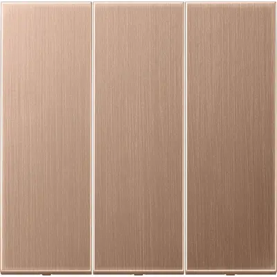 JUNG schakelwip drievoudig LS990 geborsteld brons (BRG 993)
