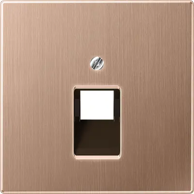 JUNG centraalplaat 1-voudig tbv RJ45 wandcontactdoos LS990 geborsteld brons (BRG 2969-1 UA)