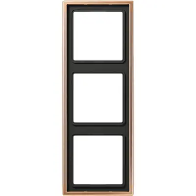 JUNG afdekraam 3-voudig LS990 geborsteld brons (BRG 2983)