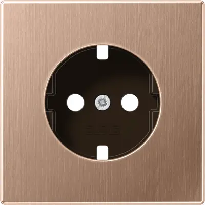 JUNG centraalplaat voor wandcontactdoos randaarde LS990 geborsteld brons (BRG 1520 PL)