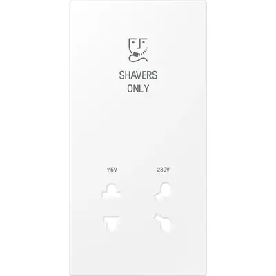 JUNG afdekking voor scheerwandcontactdoos LS990 sneeuwwit mat (SO LS 7522 WWM PL)