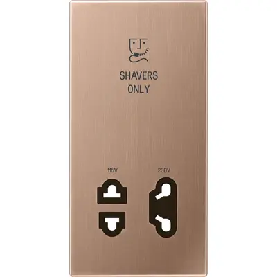 JUNG afdekking voor scheerwandcontactdoos LS990 geborsteld brons (SO BRG 7522 PL)