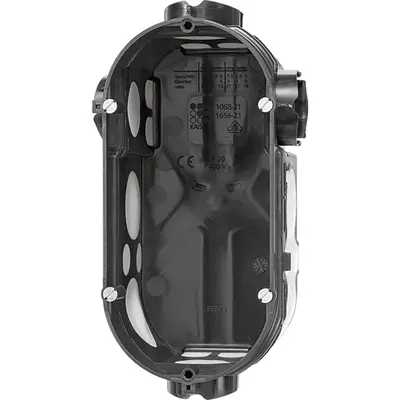 JUNG 2-voudige inbouwdoos voor scheerwandcontactdoos (1656-21)