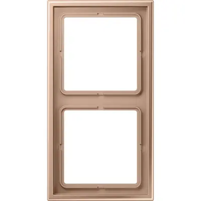 JUNG afdekraam 2-voudig LS ZERO thermoplast geborsteld brons (LSZ BRG 982 BF)