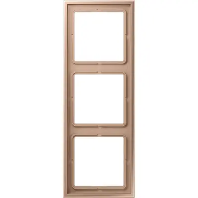 JUNG afdekraam 3-voudig LS ZERO thermoplast geborsteld brons (LSZ BRG 983 BF)