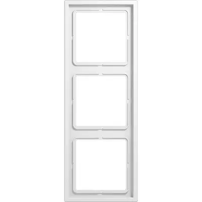 JUNG afdekraam 3-voudig LS ZERO thermoplast alpine wit (LSZ 983 BF WW)