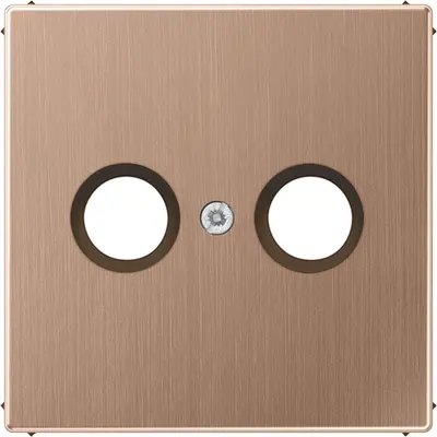 JUNG centraalplaat antenne-coax LS990 geborsteld brons (BRG 2990 TV)