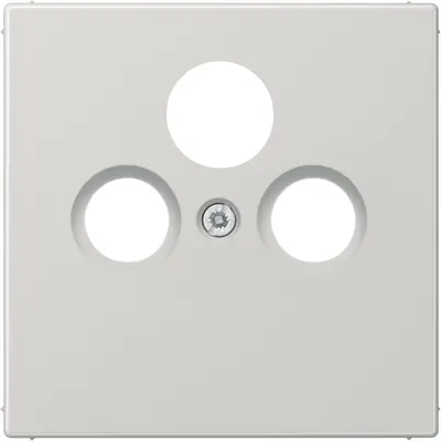 JUNG centraalplaat coax/sat LS990 lichtgrijs (LS 990 SAT LG)
