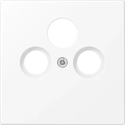 JUNG centraalplaat coax/sat LS990 sneeuwwit mat (LS 990 SAT WWM)