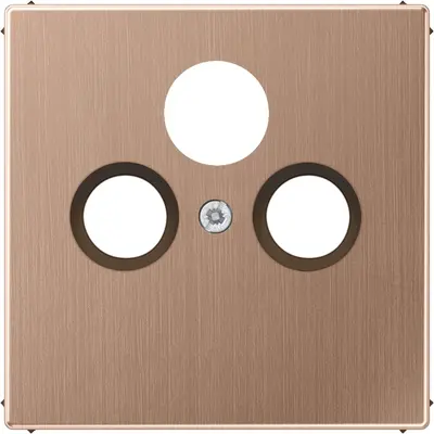 JUNG centraalplaat coax/sat LS990 geborsteld brons (BRG 2990 SAT)