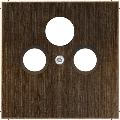 JUNG centraalplaat coax/sat LS990 messing antiek (ME 2990 SAT AT)