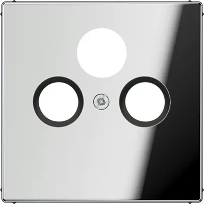 JUNG centraalplaat coax/sat LS990 glanzend chroom (GCR 2990 SAT)