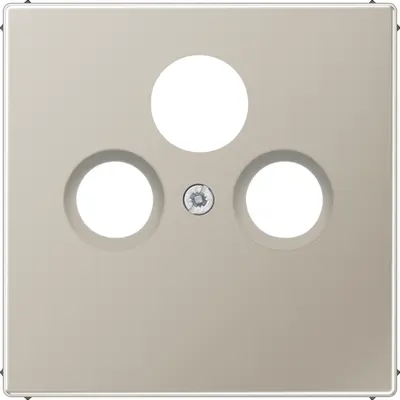 JUNG centraalplaat coax/sat LS990 edelstaal (ES 2990 SAT)