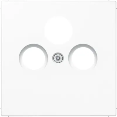 JUNG centraalplaat coax/sat LS990 alpine wit (LS 990 SAT WW)