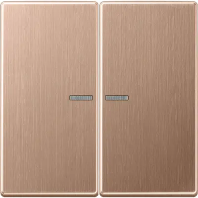 JUNG HOME bedieningsknop 2-voudig LS990 geborsteld brons (BT BRG 17102)