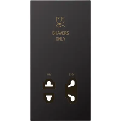 JUNG afdekking voor scheerwandcontactdoos LS990 dark gelakt aluminium (SO AL 7522 D PL)