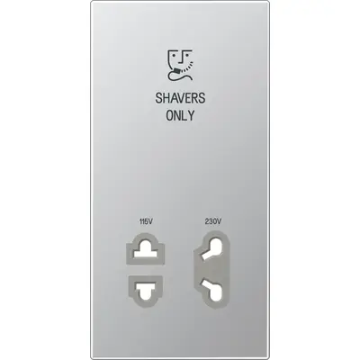 JUNG afdekking voor scheerwandcontactdoos LS990 aluminium (SO AL 7522 PL)