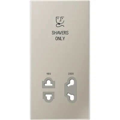 JUNG afdekking voor scheerwandcontactdoos LS990 edelstaal (SO ES 7522 PL)