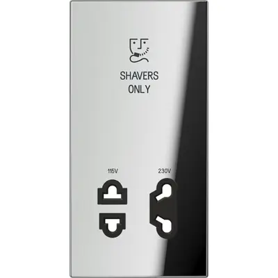 JUNG afdekking voor scheerwandcontactdoos LS990 glanzend chroom (SO GCR 7522 PL)