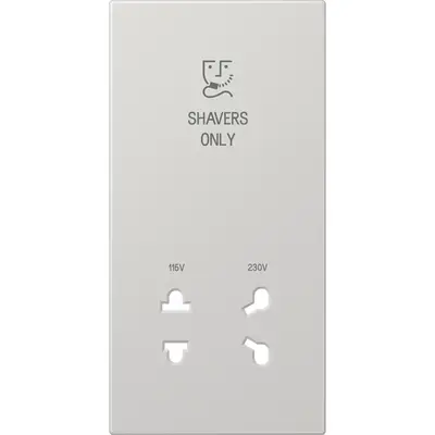 JUNG afdekking voor scheerwandcontactdoos LS990 lichtgrijs (SO LS 7522 LG PL)