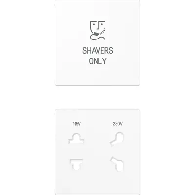 JUNG afdekking voor scheerwandcontactdoos A-range alpine wit (SO A 7522 WW PL)