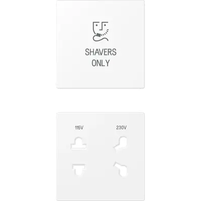 JUNG afdekking voor scheerwandcontactdoos A-range sneeuwwit mat (SO A 7522 WWM PL)