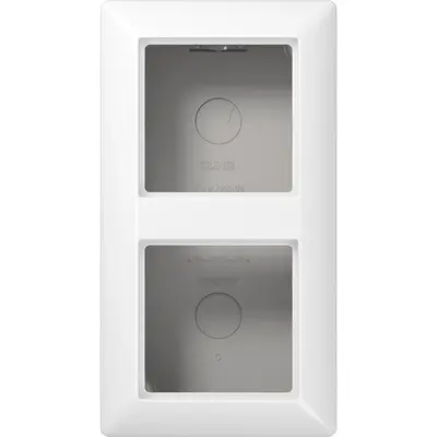 JUNG opbouwbak 2-voudig AS500 alpine wit (AS 582 A WW)