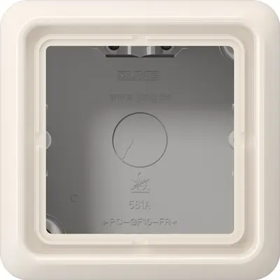 JUNG opbouwbak 1-voudig CD500 creme (CD 581 A W)