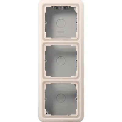JUNG opbouwbak 3-voudig CD500 creme (CD 583 A W)