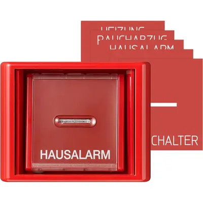 JUNG Afdekraam 1v Horizontaal Rood (AS 561 GL RT)