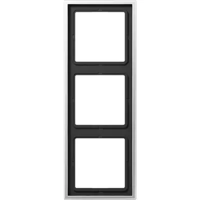 JUNG afdekraam 3-voudig LS990 aluminium (AL 2983)