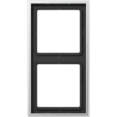 JUNG afdekraam 2-voudig LS990 aluminium (AL 2982)