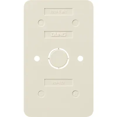 JUNG bodemplaat 2-voudig contactdozen vlamwerend AP600 creme (328-622)