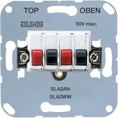 JUNG luidsprekeraansluitdoos stereo wit (SLA 2 WW)