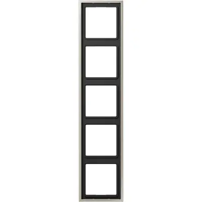 JUNG afdekraam 5-voudig LS990 edelstaal (ES 2985)