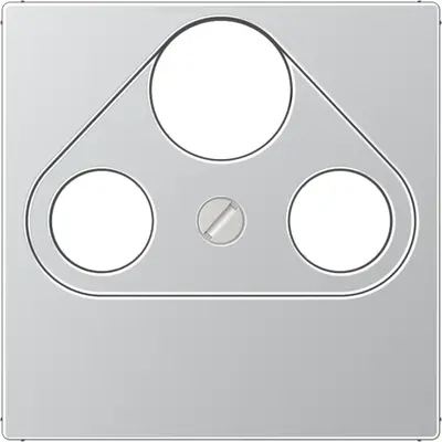 JUNG centraalplaat coax/sat A-range aluminium (A 561 PLSAT AL)